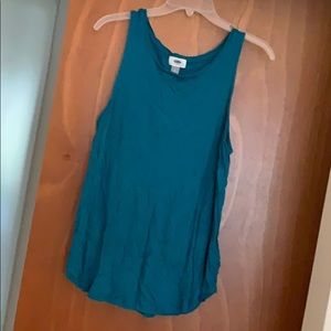 Old Navy turquoise tank top size large